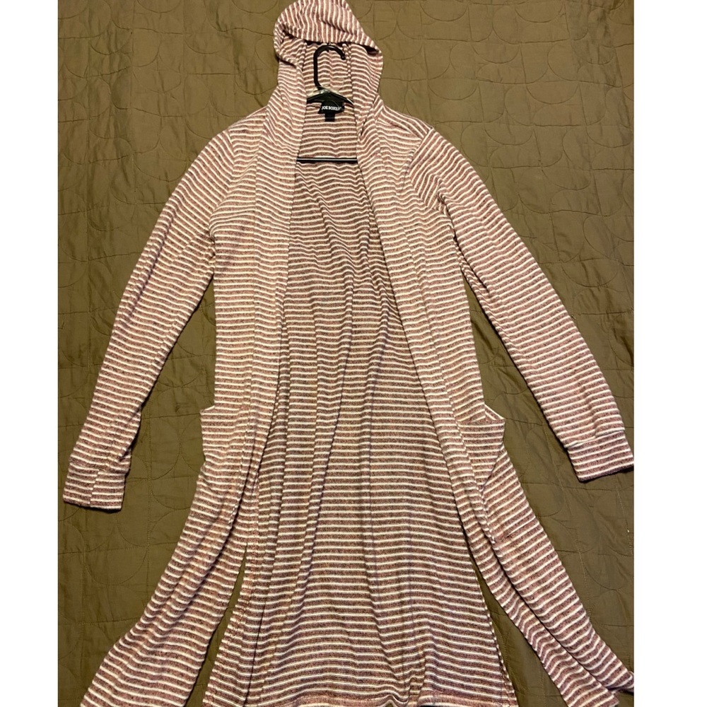 Long striped cardigan